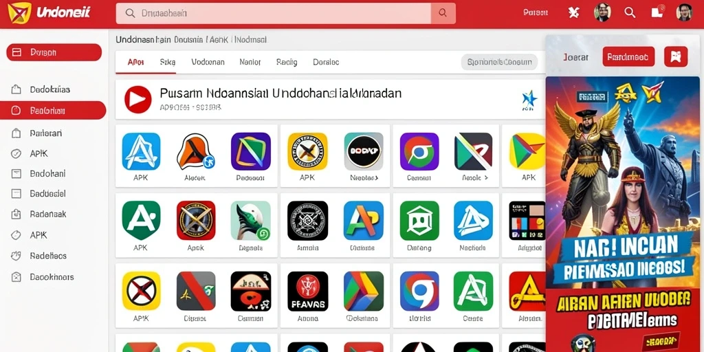 Menampilkan layar utama JKTJKT dengan berbagai pilihan misi.